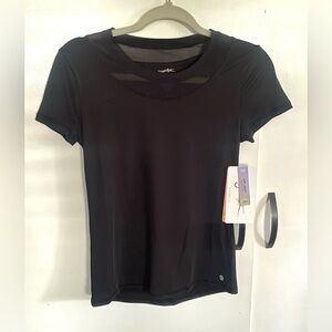 Gottex black activewear tee, XS